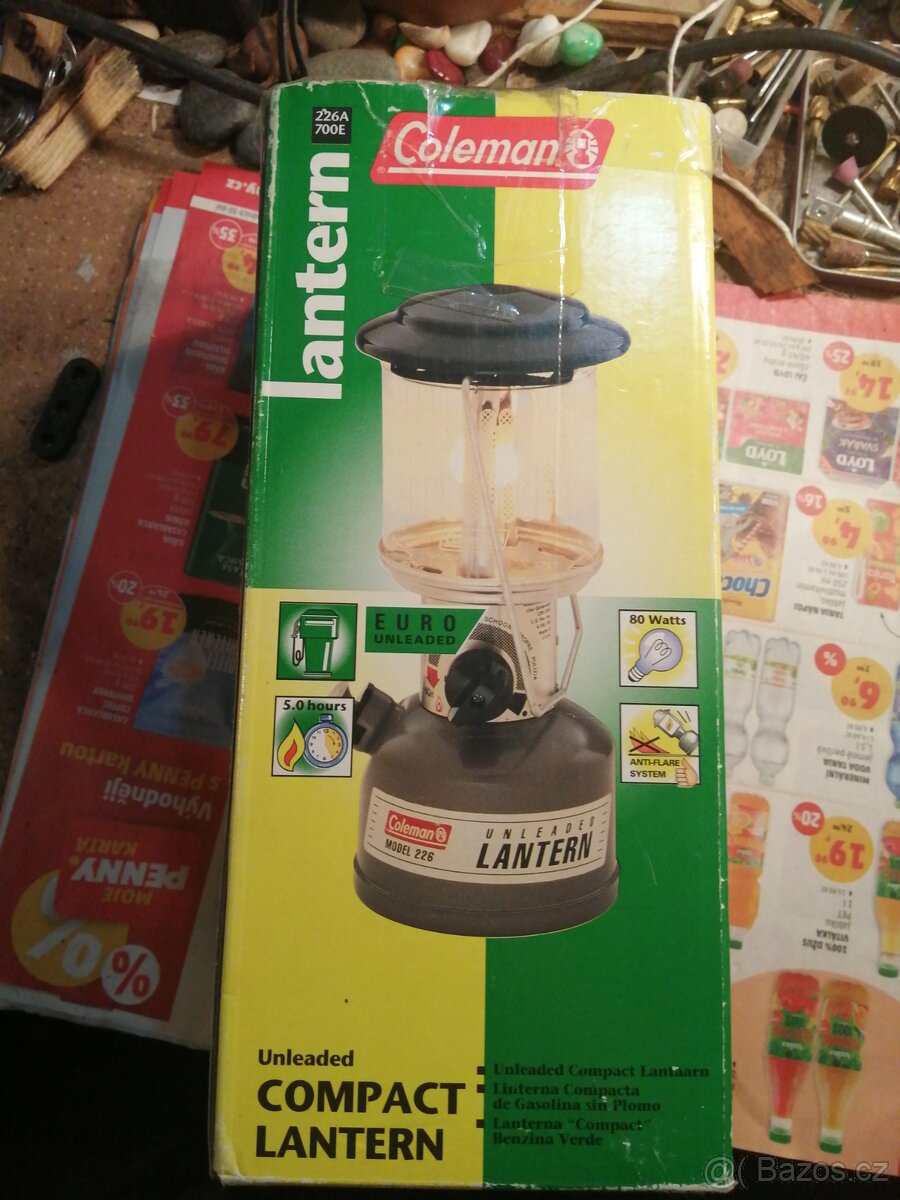 Benzínová lampa Coleman 80W - 2dcl -5 hod. provoz - 10