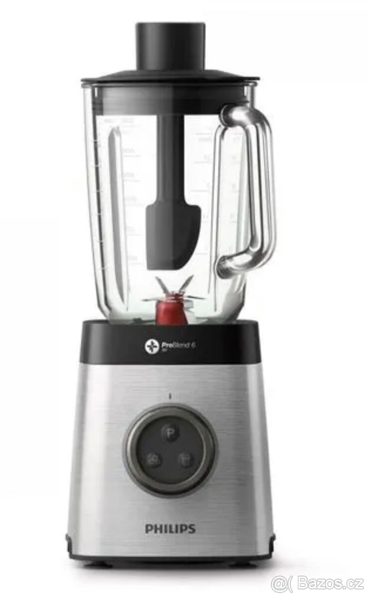 Výkonný stolní mixer philips - skleněná nadoba - 10