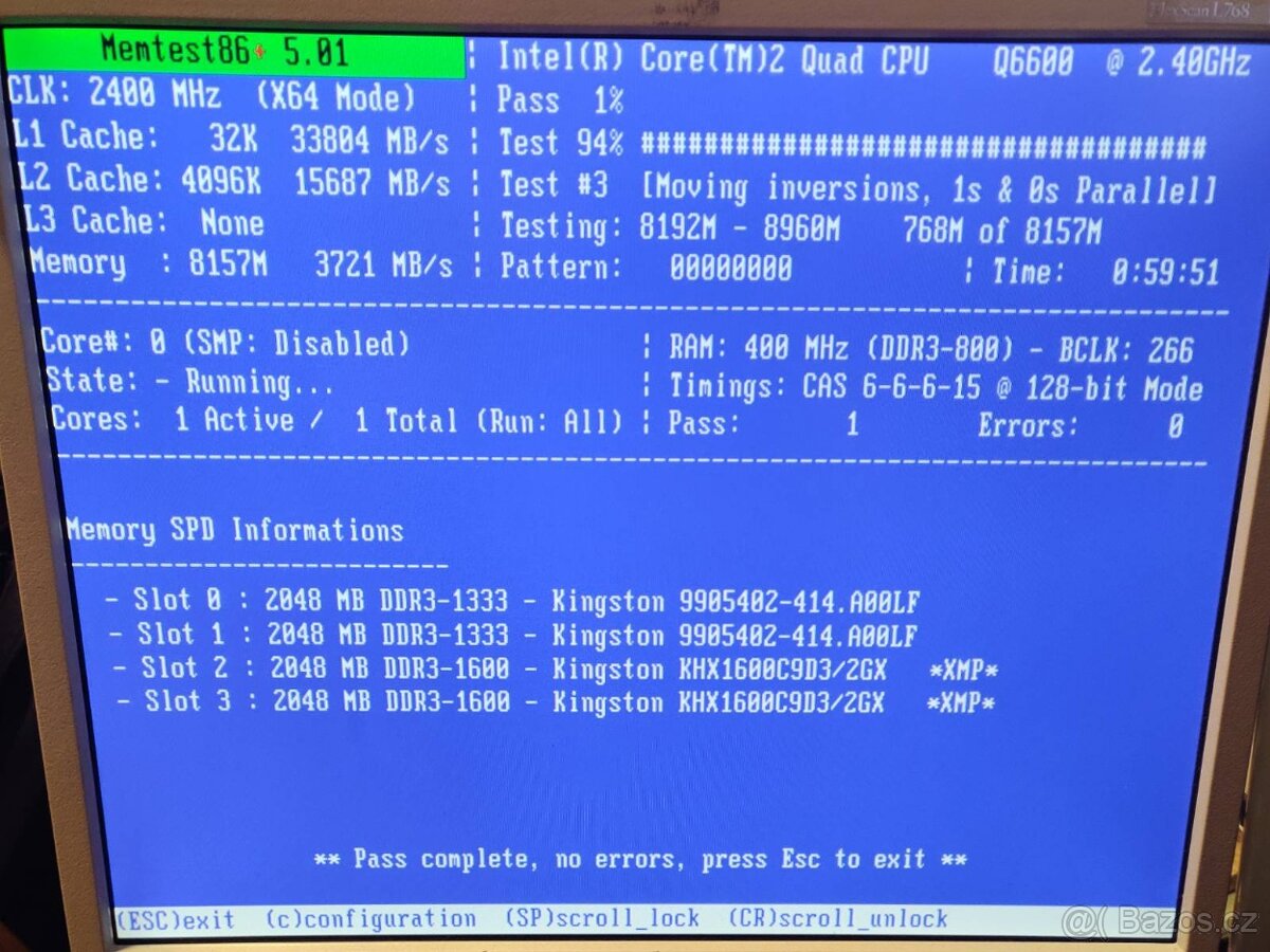 Gigabyte GA-EG41MFT-USS2H, Q6600, GPU, 8GB DDR3 - 10