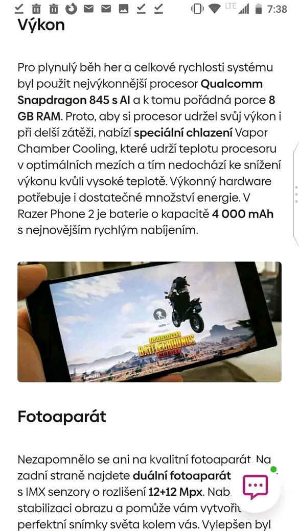 Razer Phone 2 herní mobil - 10