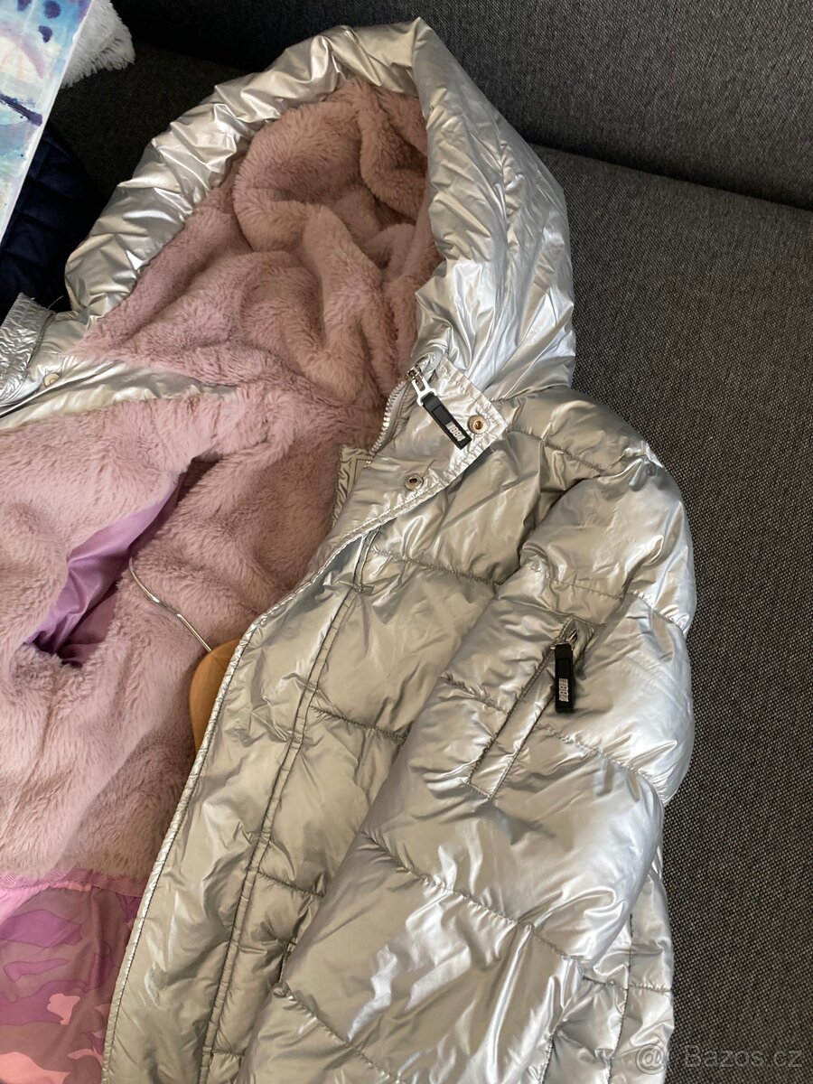 Dívčí zimní bunda dlouhá - Marks & Spencer vel. 158 - 10