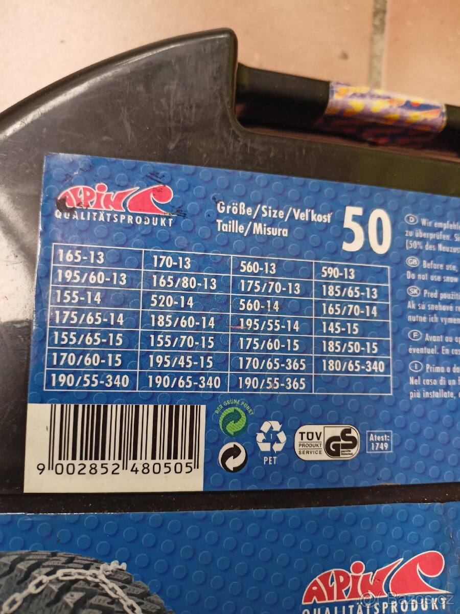 Sněhové řetězy 13" 14" 15 " - 10