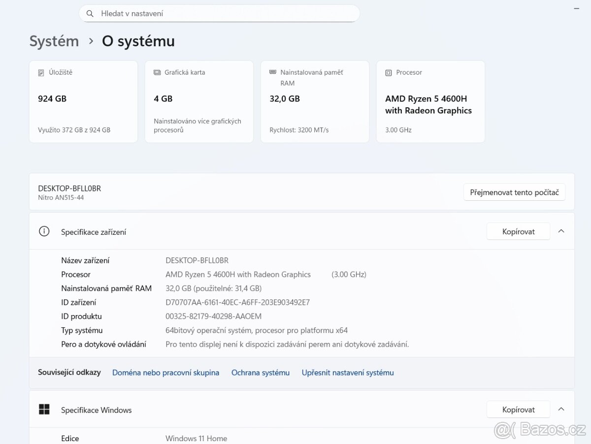 🔥 Acer Nitro 5 – Ryzen 5 / 32GB RAM / GTX 1650 / 1TB SSD - 10