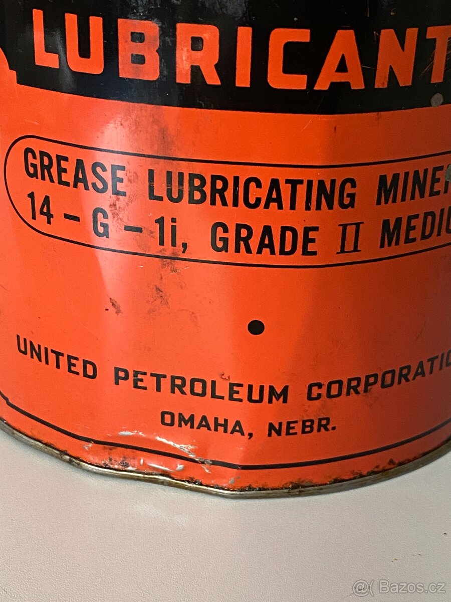 plechovka od oleje stará plechovka mazivo vazelína retro - 10