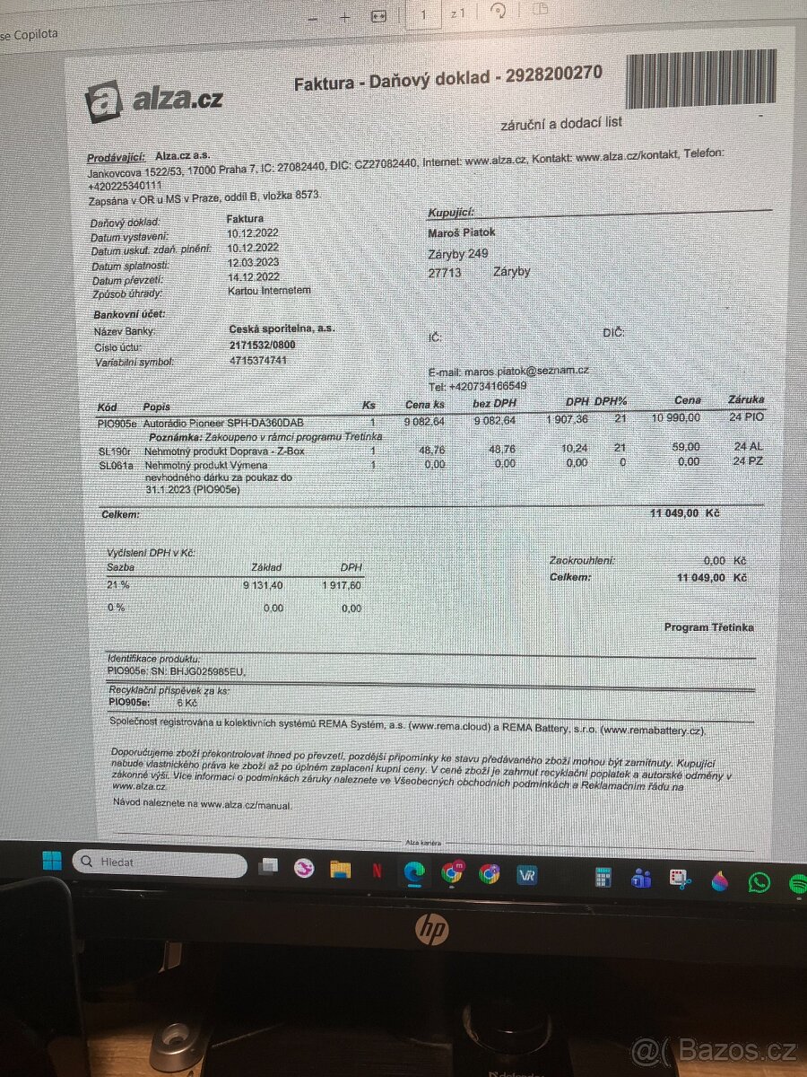 Pioneer SPH-DA360AB s kamerou Pioneer ND-BC8 - 10