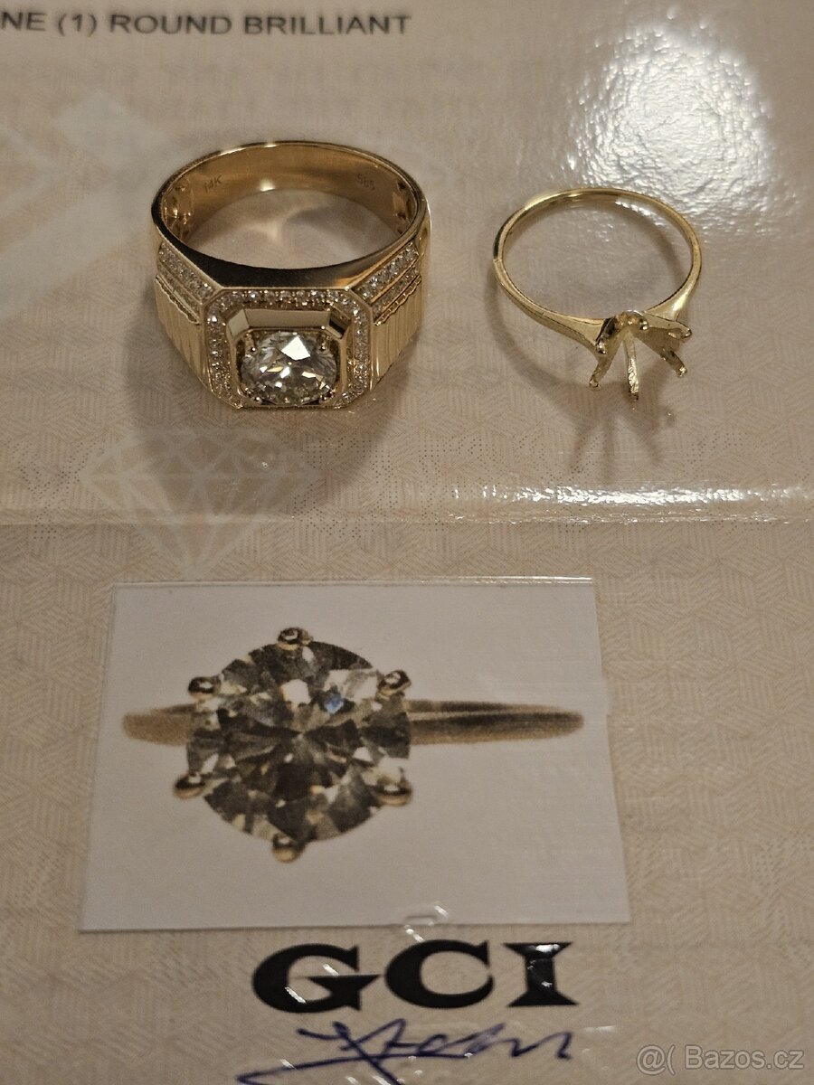 DIAMANTOVÝ PRSTEN 2.71ct. PÁNSKÝ TOP CENA - 10