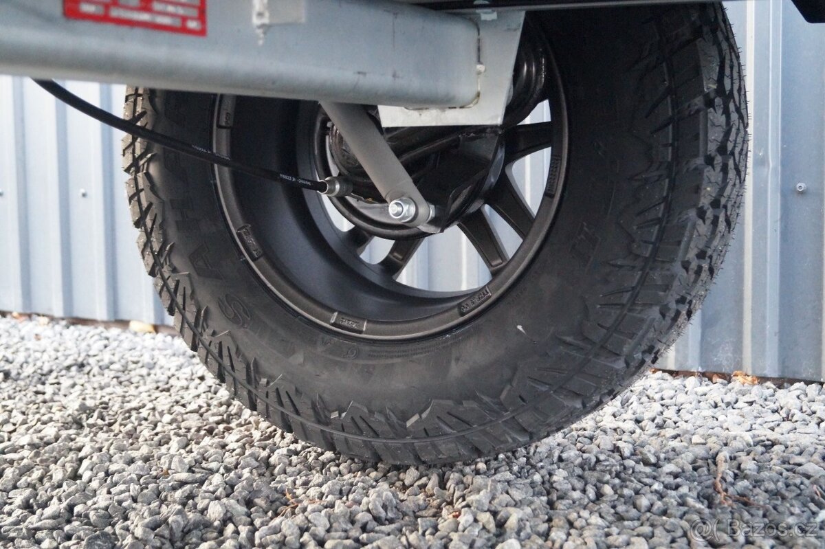 Kvalitní OFFROAD Přívěsný Vozík Valník 1t Zelený Böckmann - 10