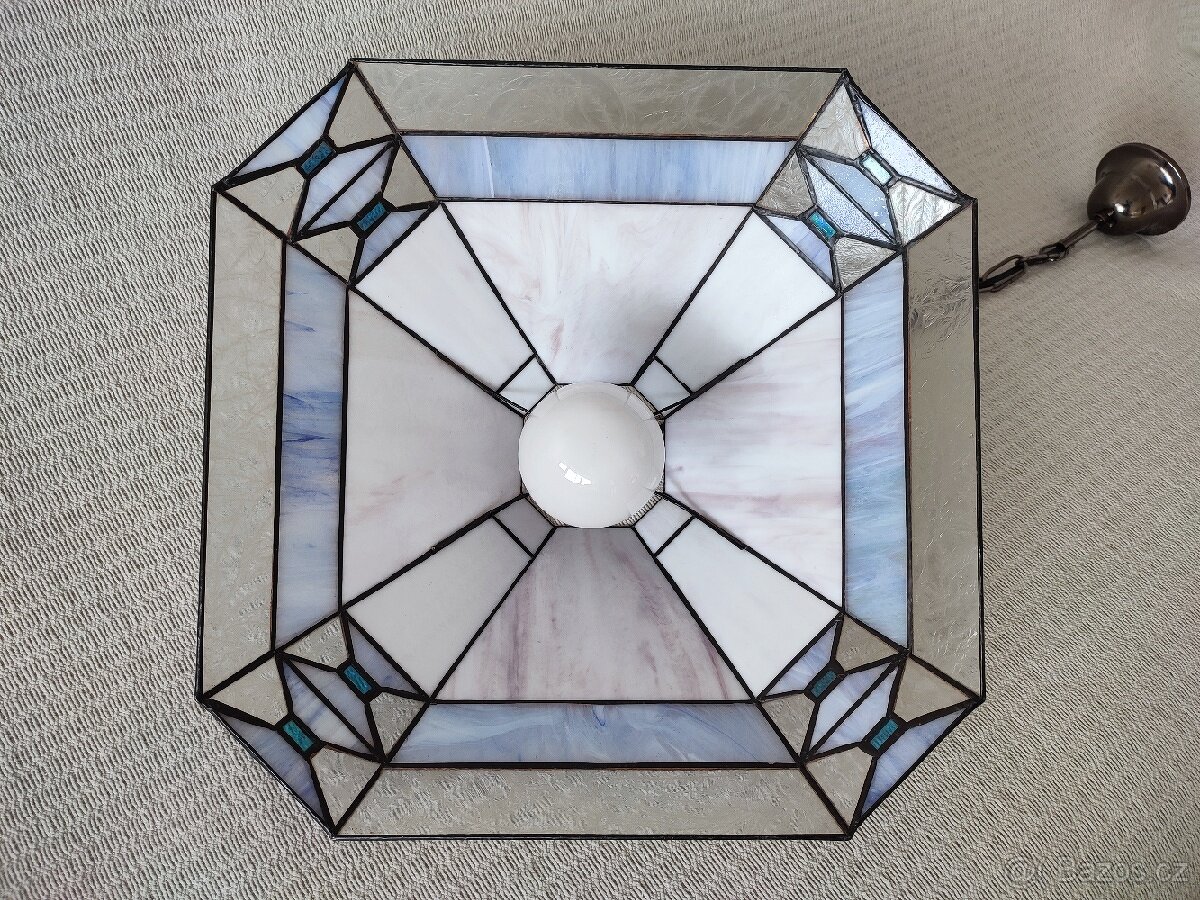 STAROŽITNÝ LUSTR TIFFANY. - 10