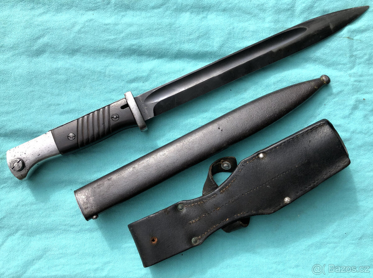 Německý bodák Mauser K98 – značený komplet (2. sv. válka) - 10