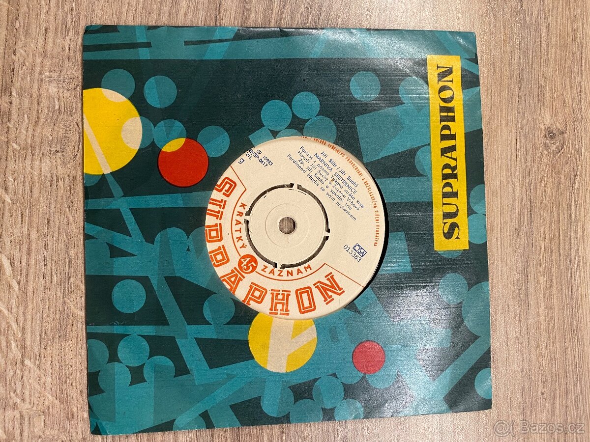 Gramofonová deska Supraphon Krátký 45 záznam, cena za kus - 10