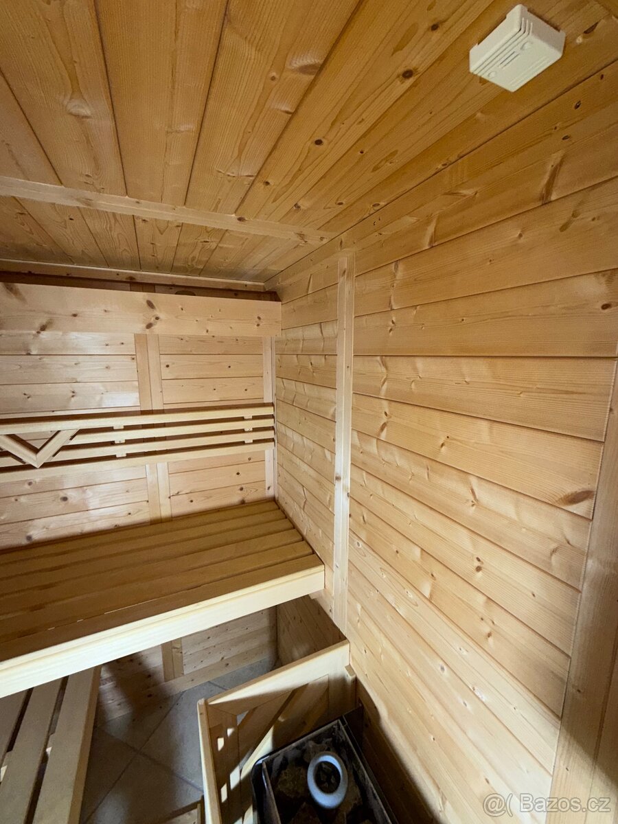 Finská sauna masiv 38mm rozměr 200x200x205v - 10