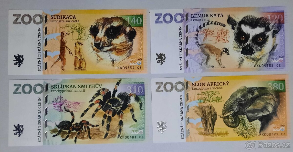 ZOOlar - pamätná suvenírová bankovka SK-CZ-PL ZOO - 10