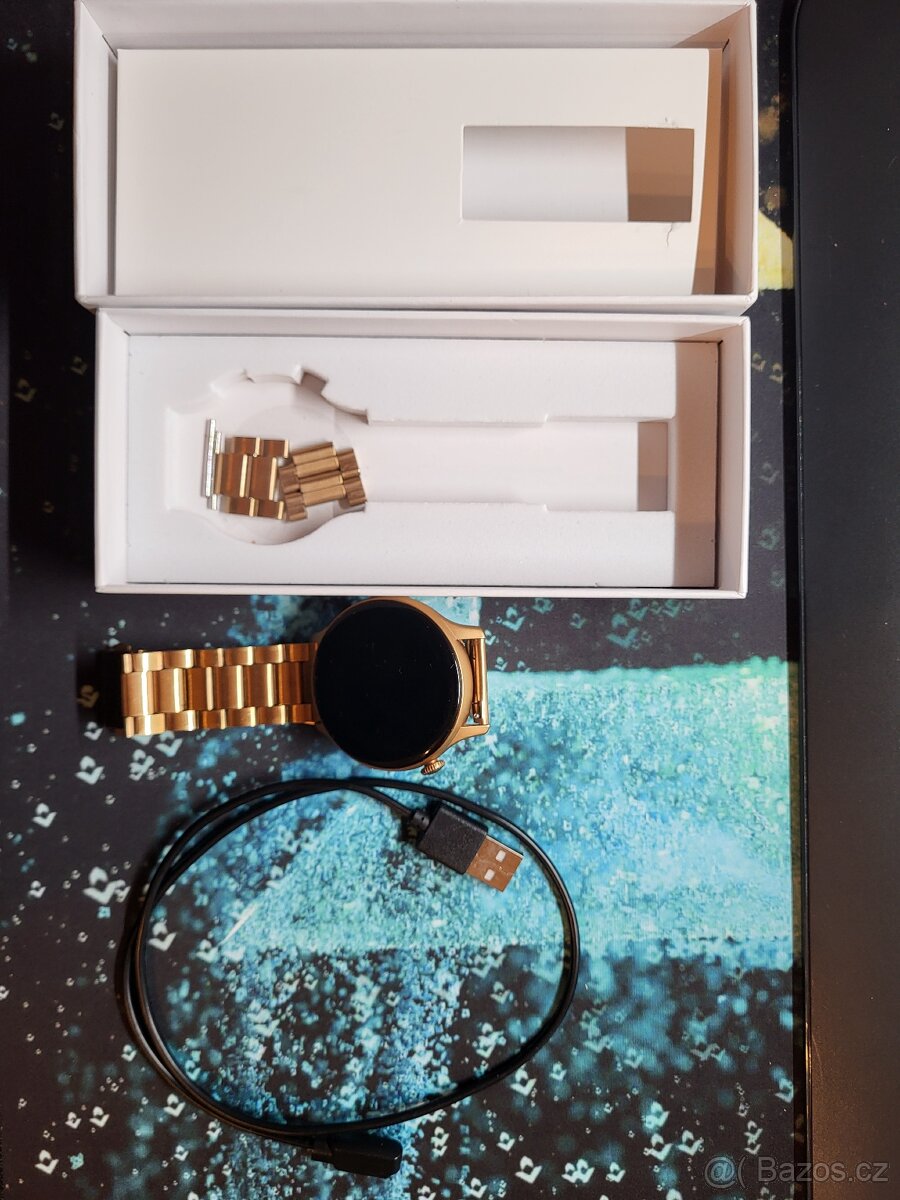 Chytré hodinky - AMOLED - zlaté - 10