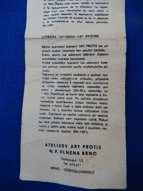 Tapiserie netkaná ART PROTIS Brno, manželé Vrzalovi - 10