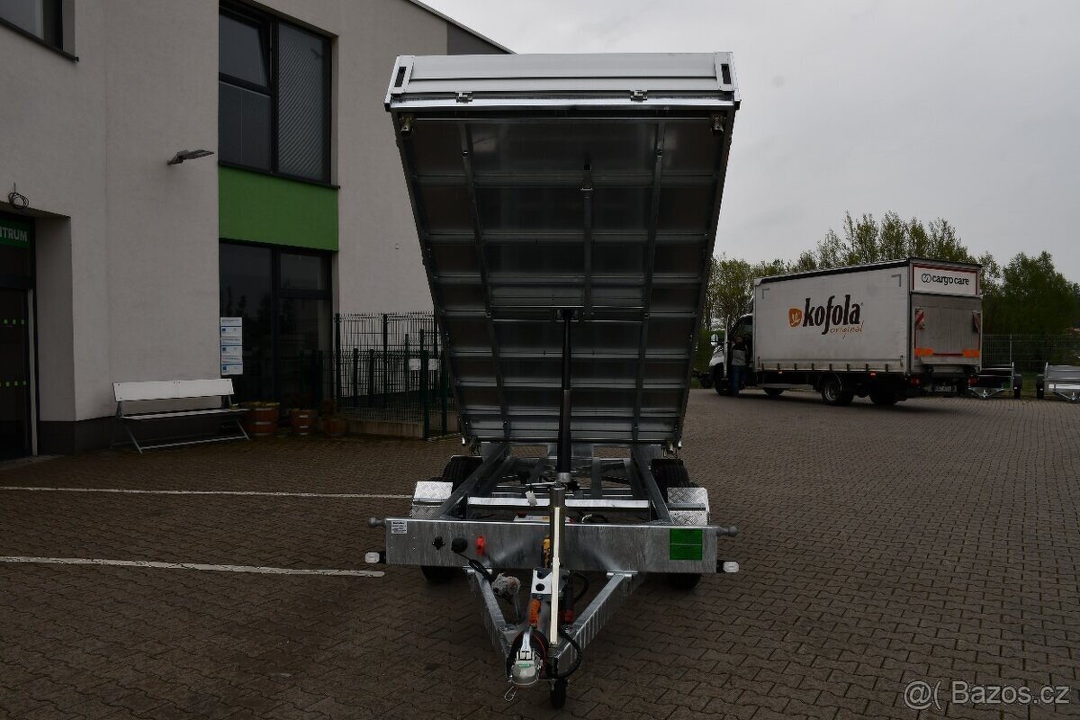Třístranný sklápěcí přívěs do 3500 kg, 3,6 m - 10