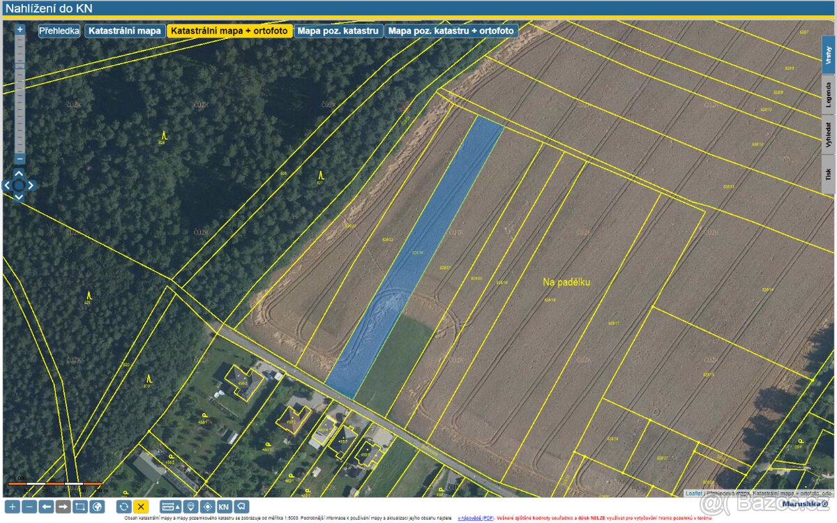 Stavební pozemek 2752 m2 (18x153) Zlín - Velíková - 10