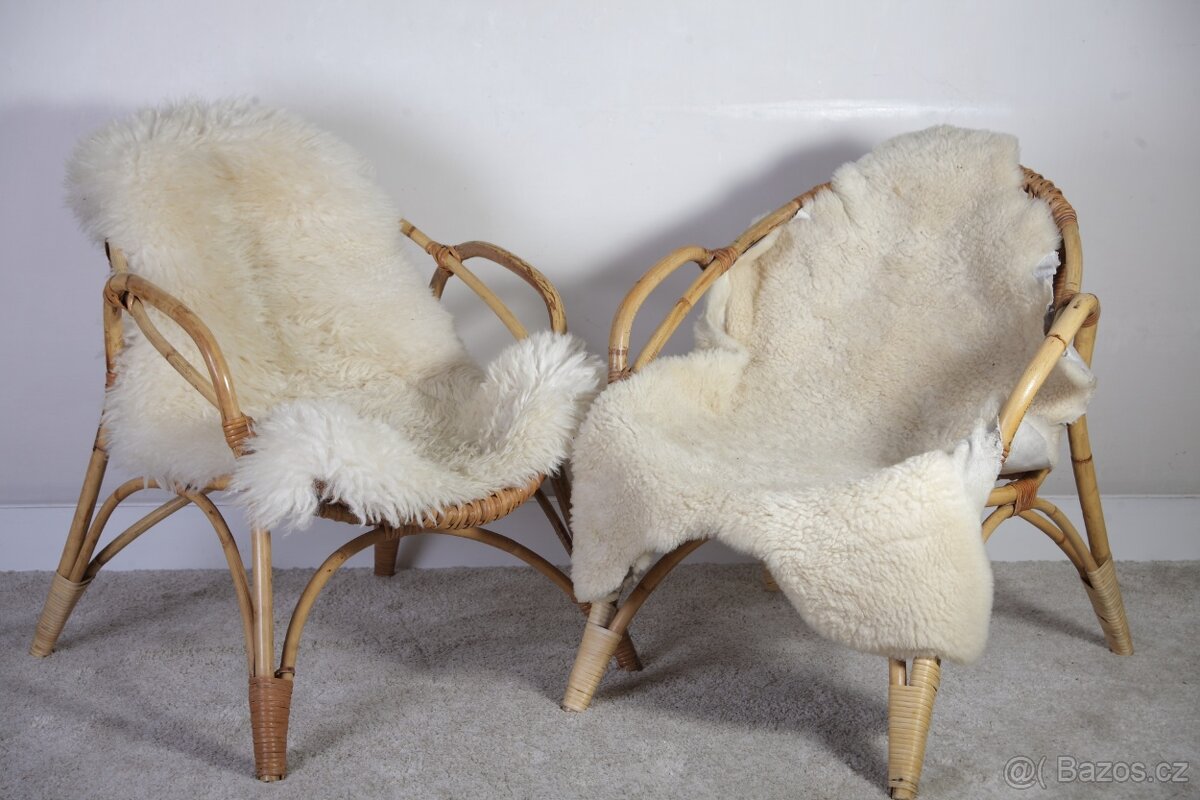 2 ks Retro ratanové křeslo Dětské ÚLUV - 10