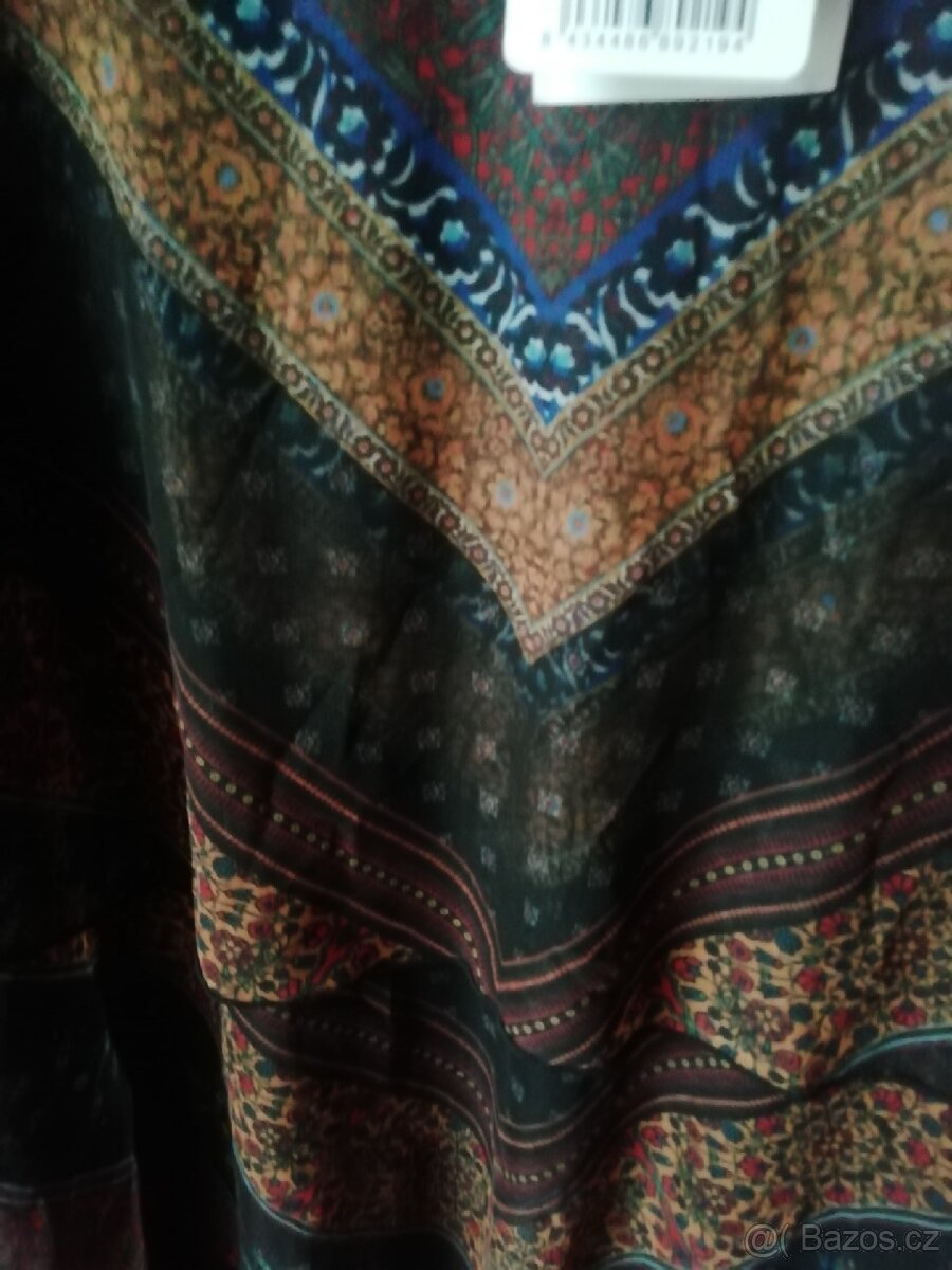 Znač.překrásné šifon.šaty nové s volány,Desigual, Xxl, menší - 10