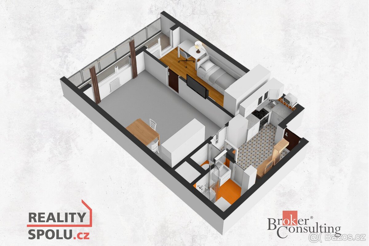 Prodej, byty/2+1, 53 m2, K otočce 1417/10, Modřany, 14300 Pr - 10