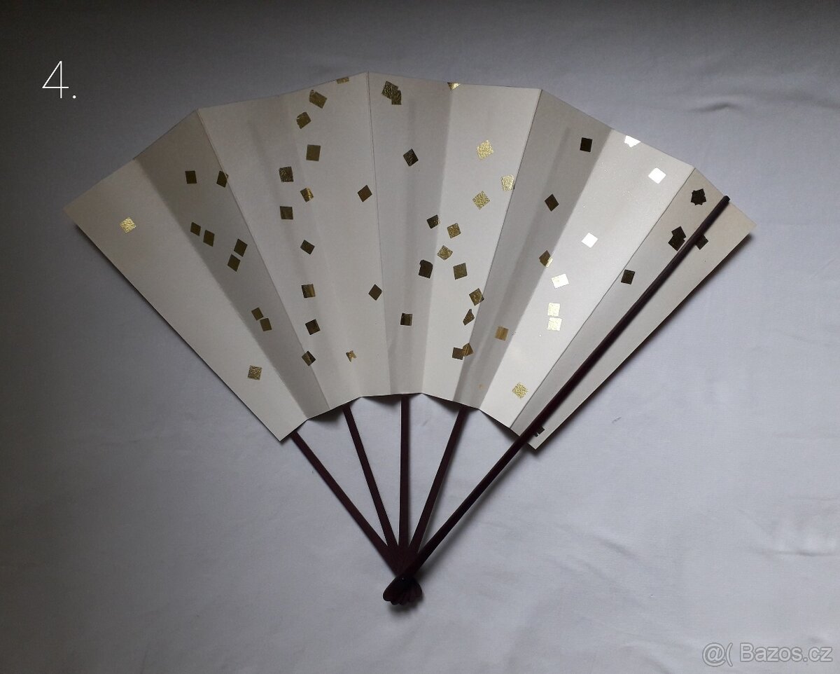 Japonské vějíře (s malbou/ kaligrafií) - 10
