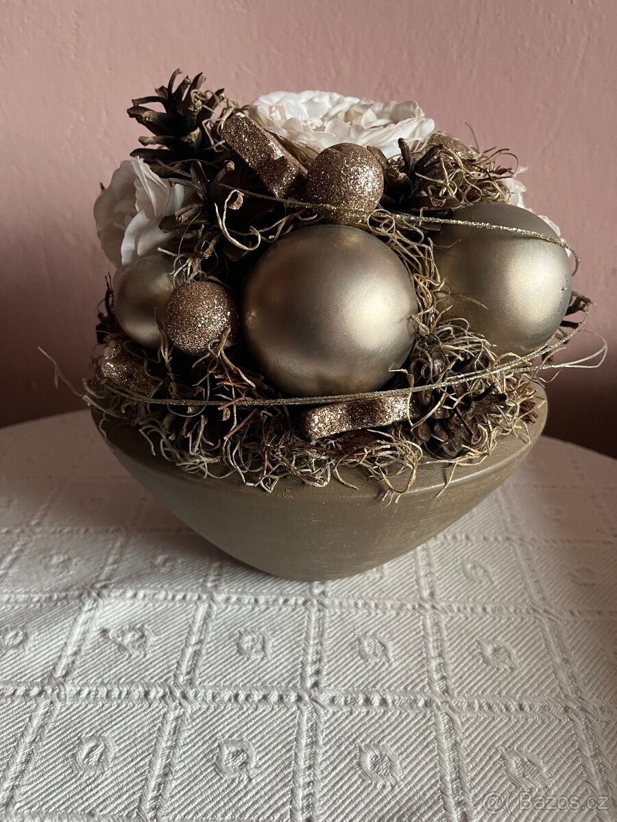 Vánoční vazba na sváteční stůl - 10