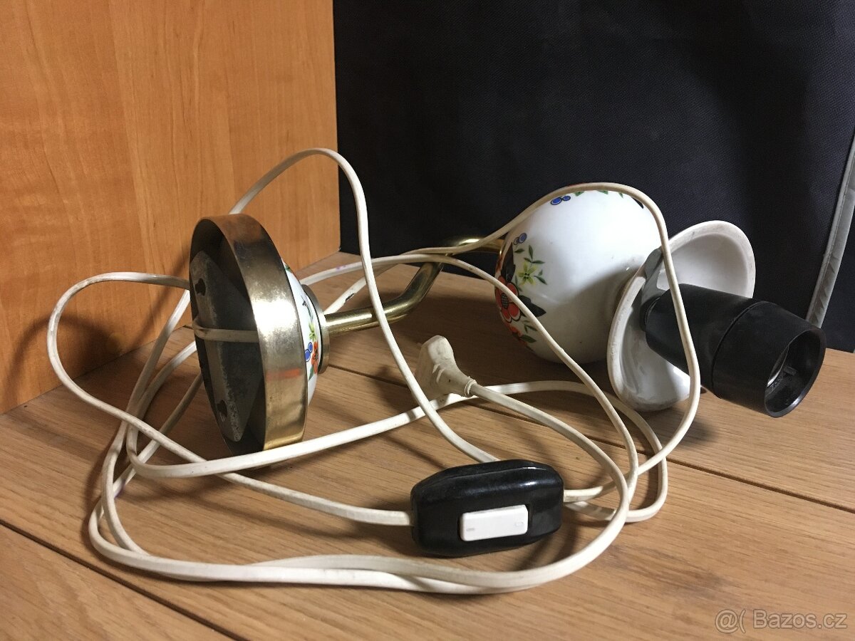 Retro nástěnná lampička bez stínítka - 10