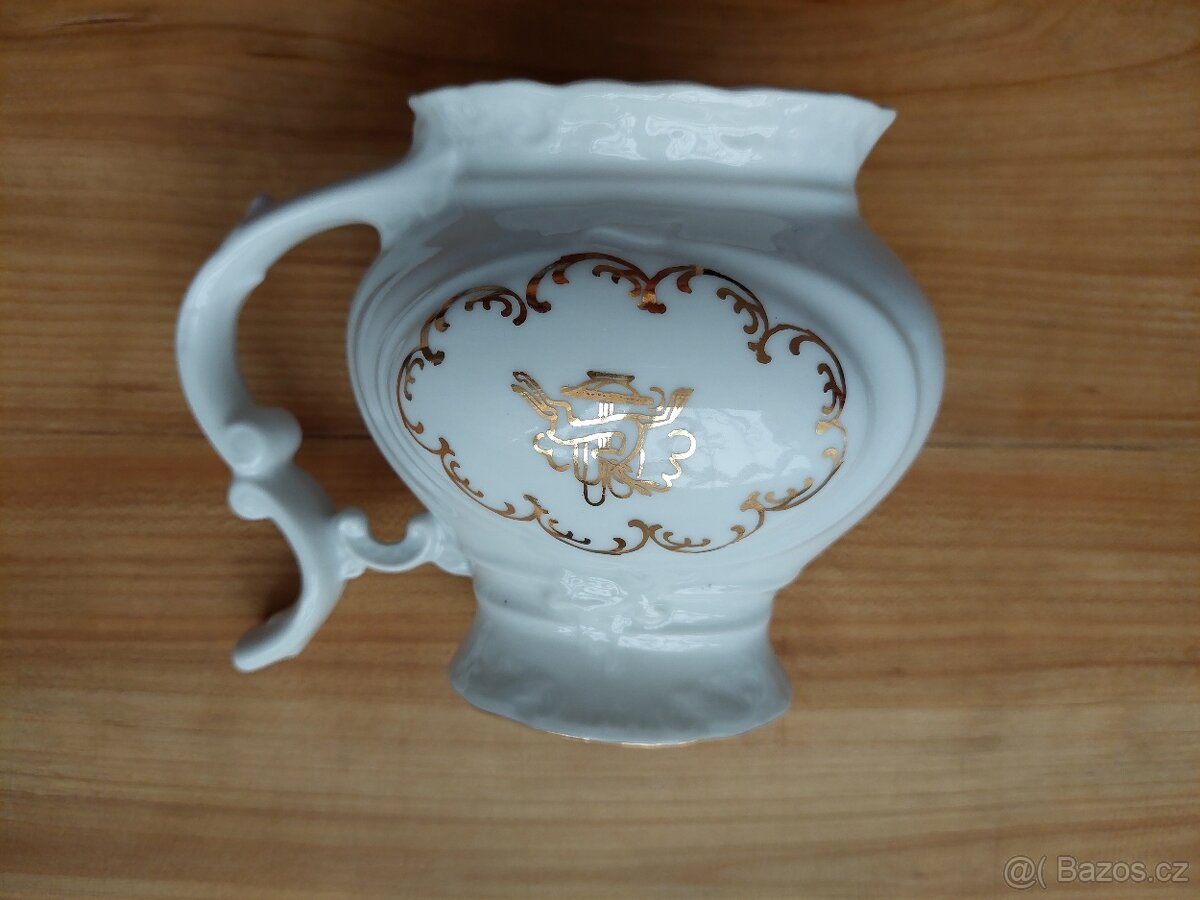 Retro stará lázeňská sada 2 hrnečky a soška - SLEVA - 10