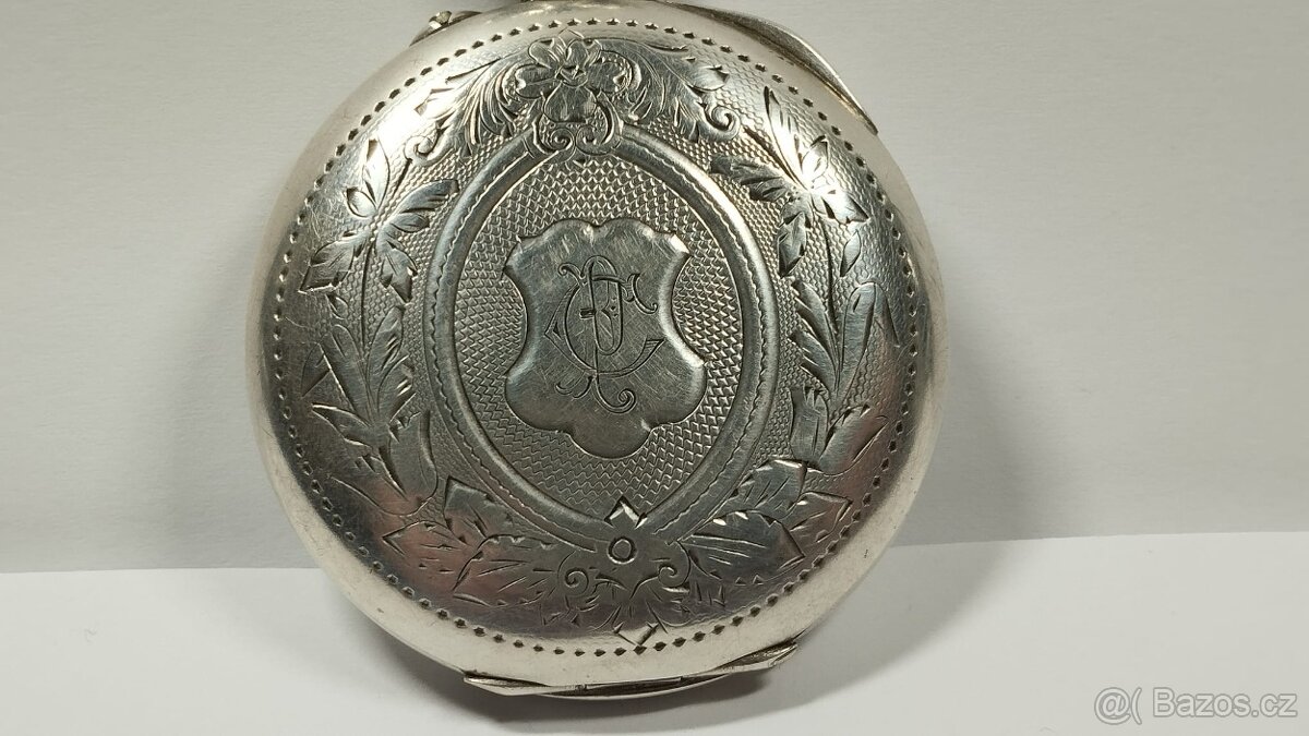 Staré stříbrné kapesní hodinky, stříbro, ag, zasiláme ihned - 10