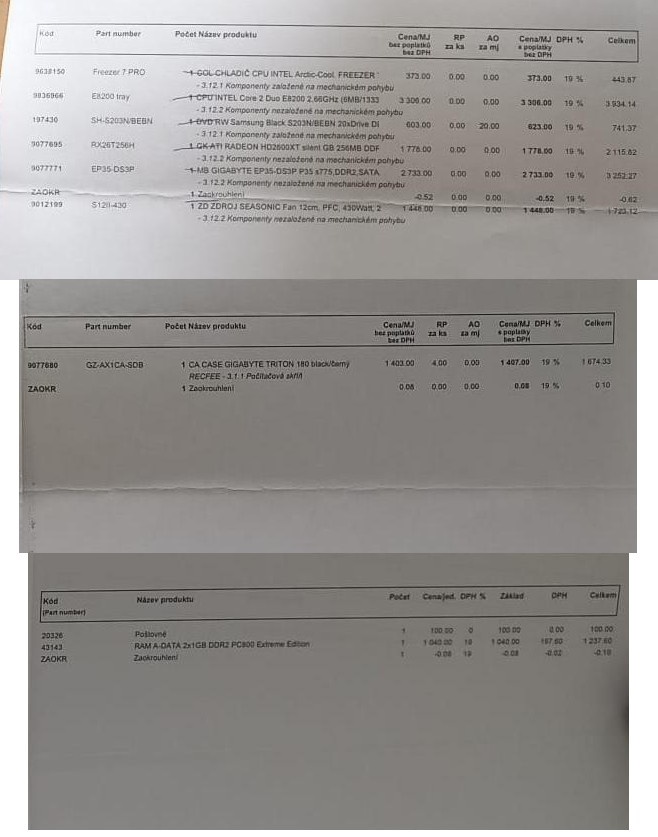 pc GIGABYTE, Core2Duo 2,66GHz,case GIGABYTE Triton 180 - 10