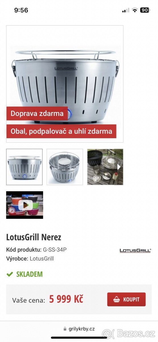 Lotus Gril nerezový G-SS-34P - 10