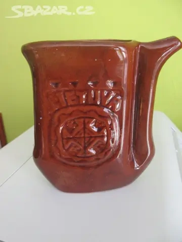 Slánka, cukřenka, džbán, lázeňské pítko - keramika. - 10