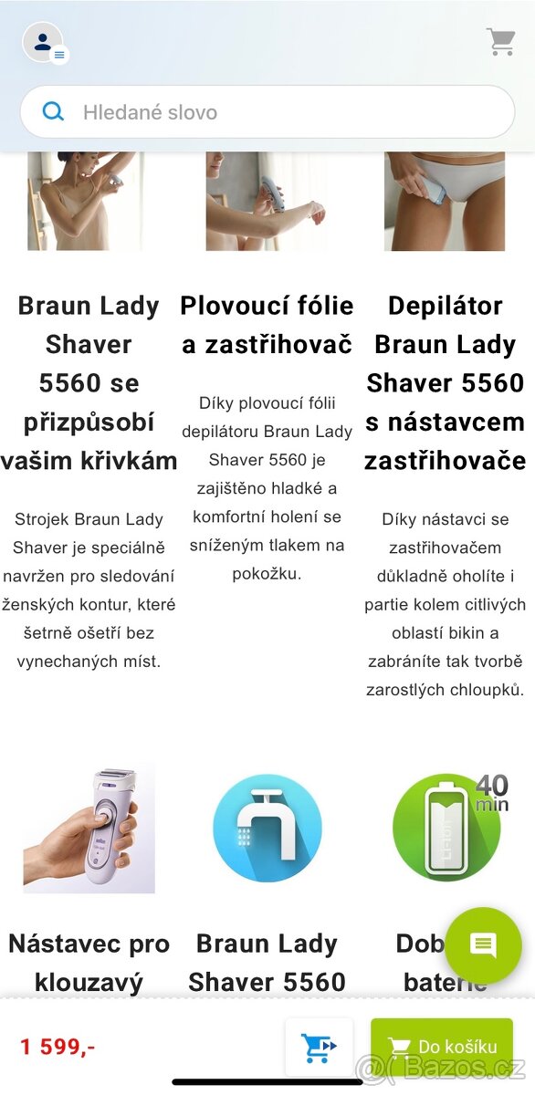 Damský holící strojek Braun Lady Shaver 5560 - 10