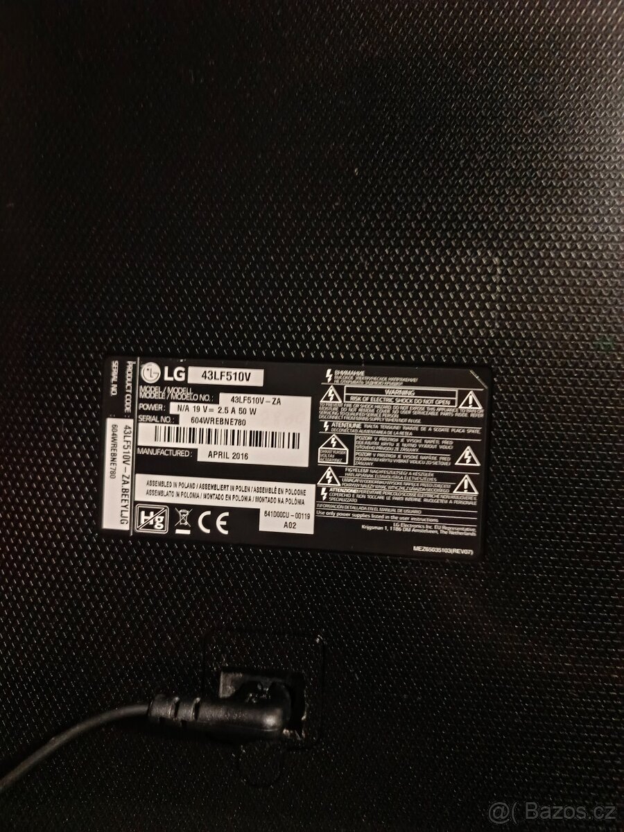 Prodám televize značky LG 43 palců - 10