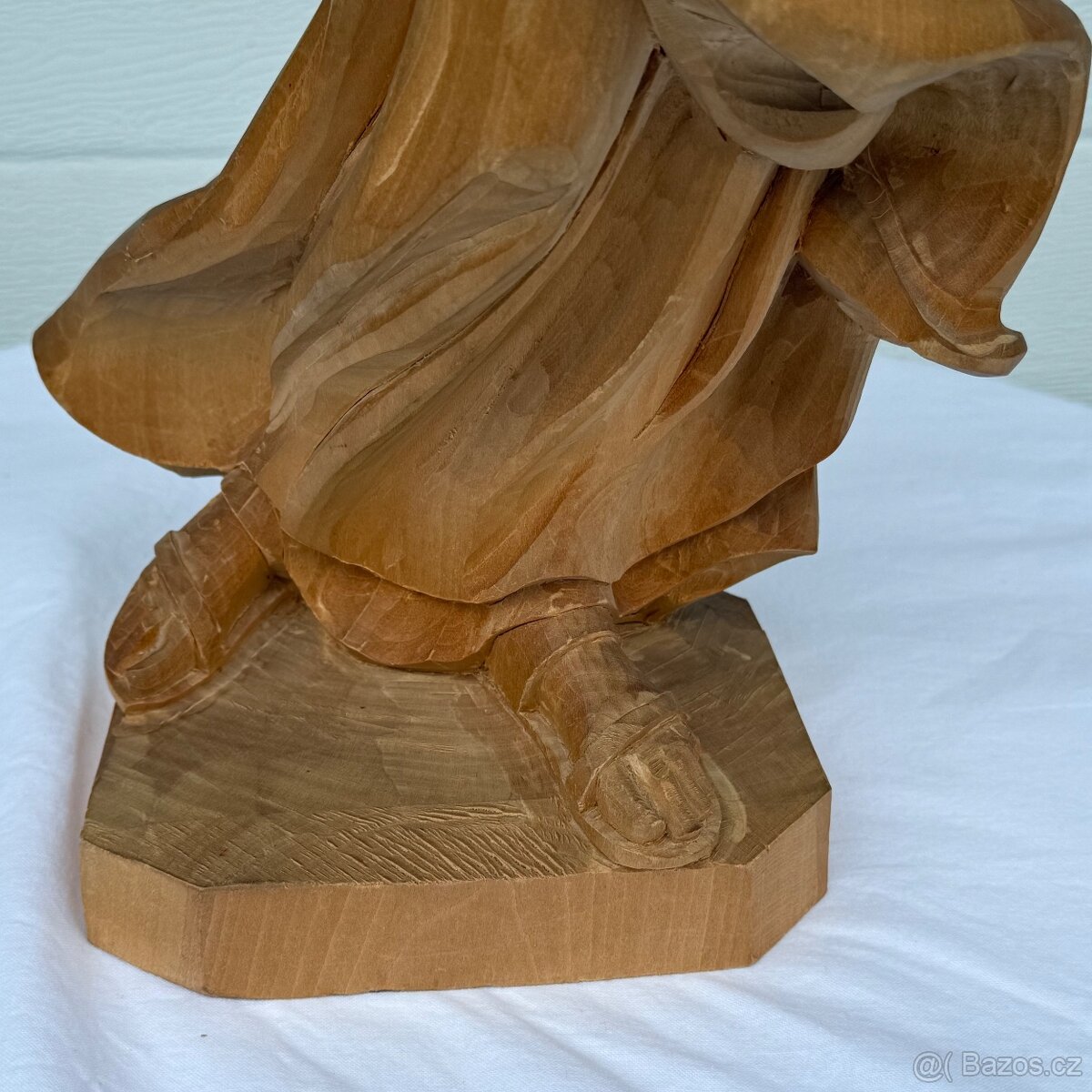 Dřevěná socha Panna Marie s Ježíškem ruční řezba - 10