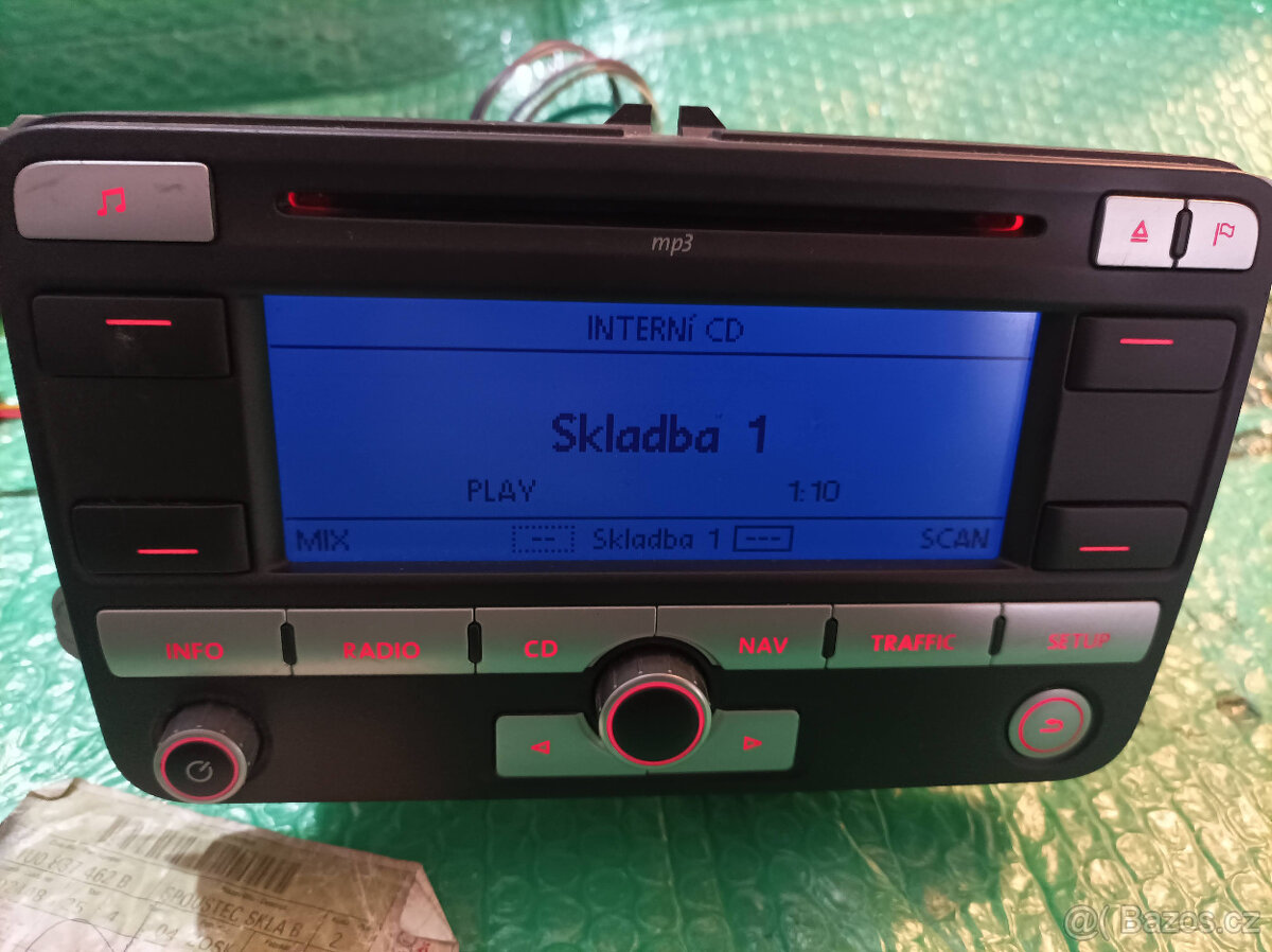 VW originál autorádio MP3 s navigací RNS300-TOP - 10