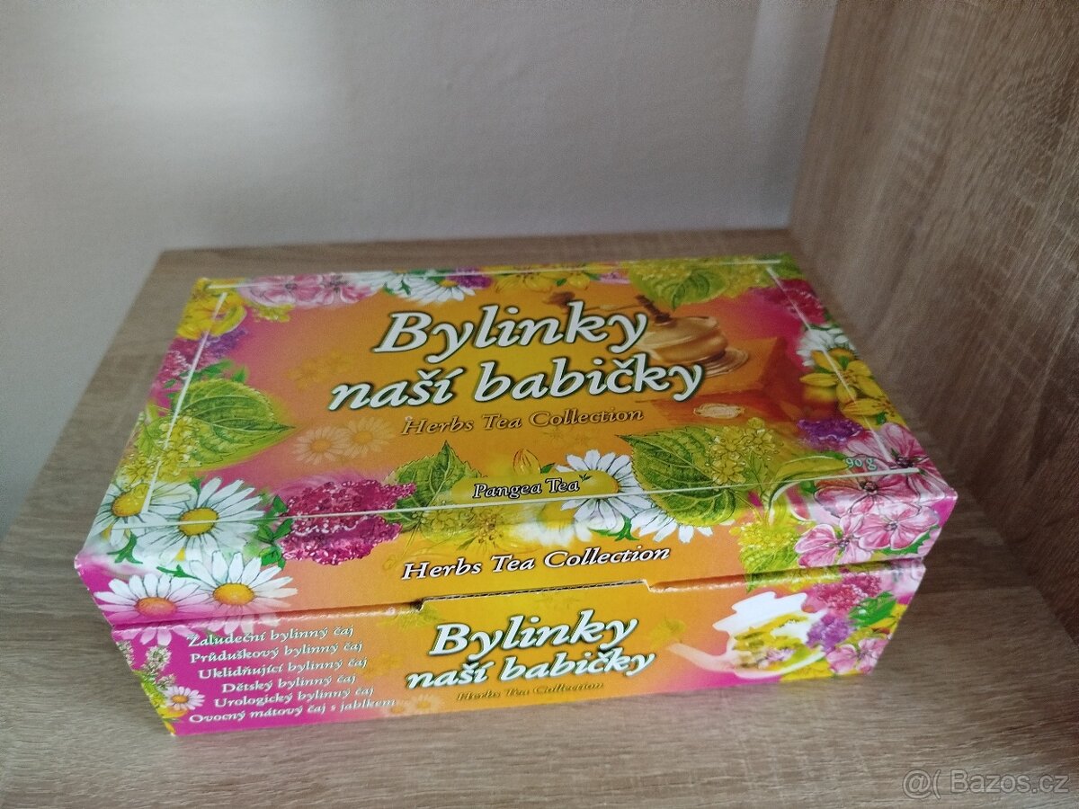 Krabičky dózy plechové kartonové od čajů - 10