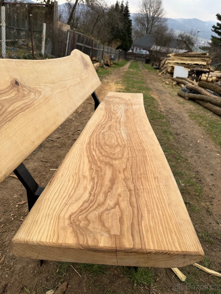 Masivní jasanová lavice - 10