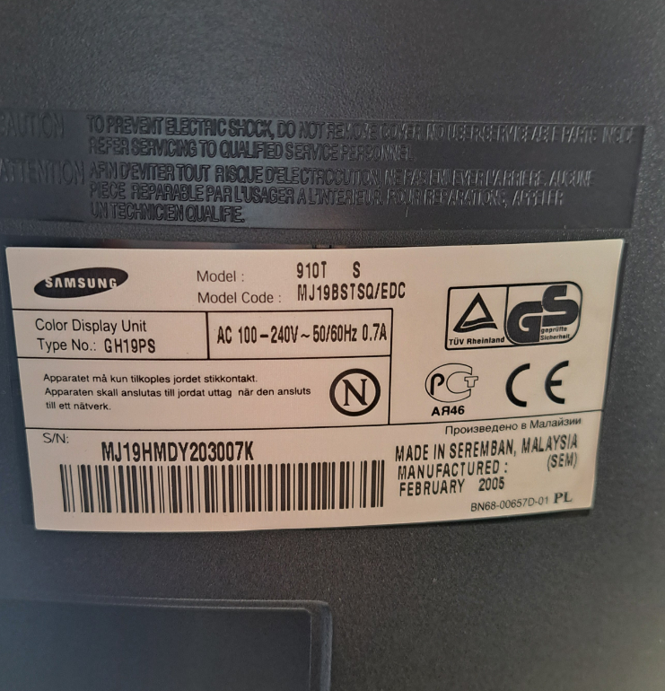 LCD monitor Samsung SyncMaster 910T - 10