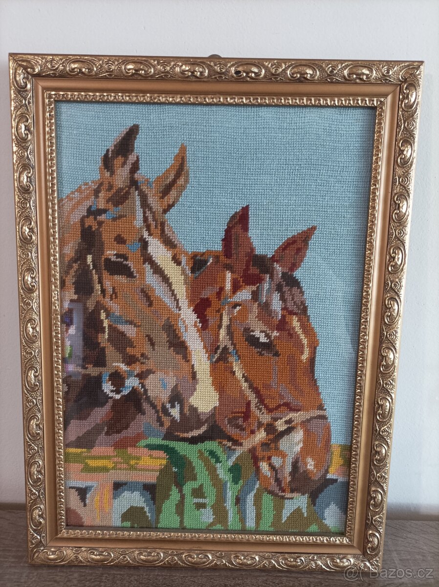 Ručně šité pozlacené obrazy - 10