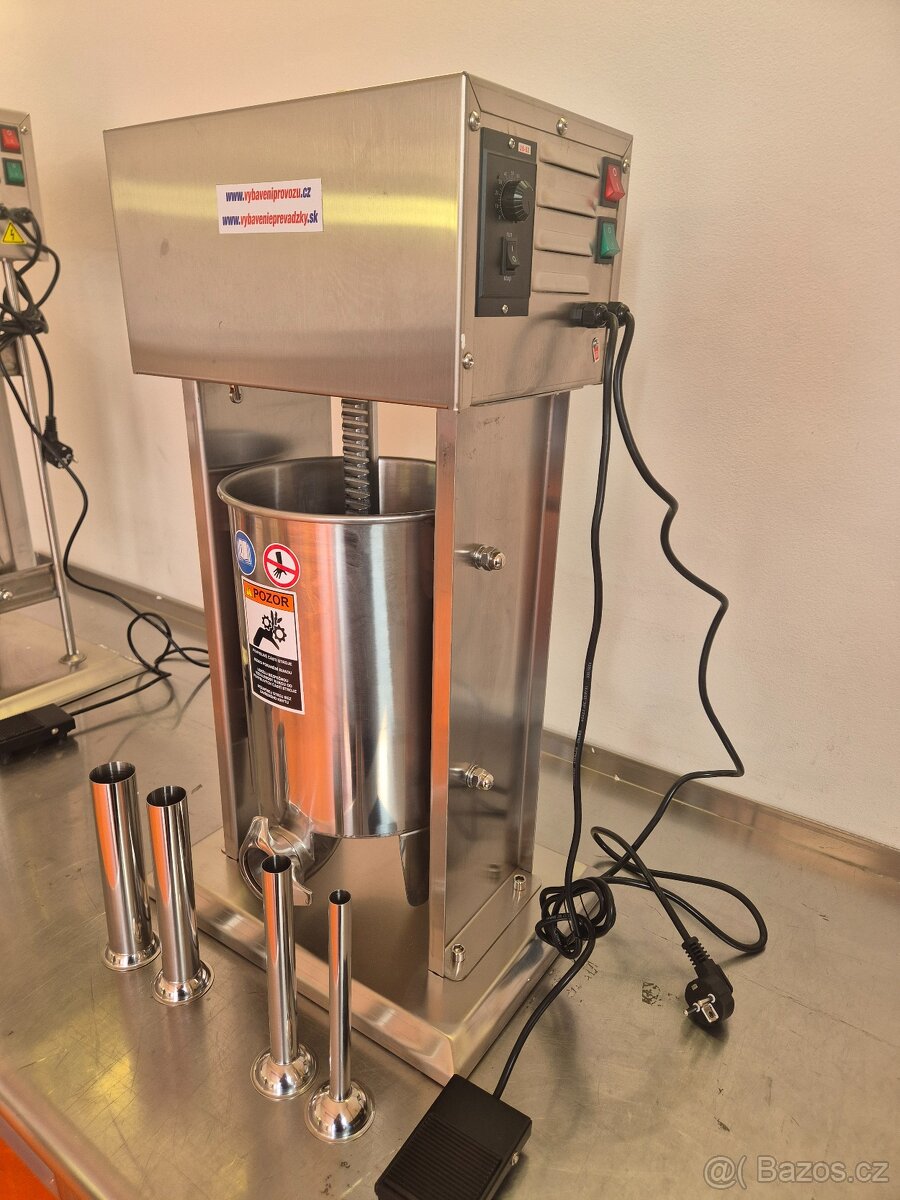 ELEKTRICKÁ PLNIČKA KLOBÁS 15 L dělo silná - 10