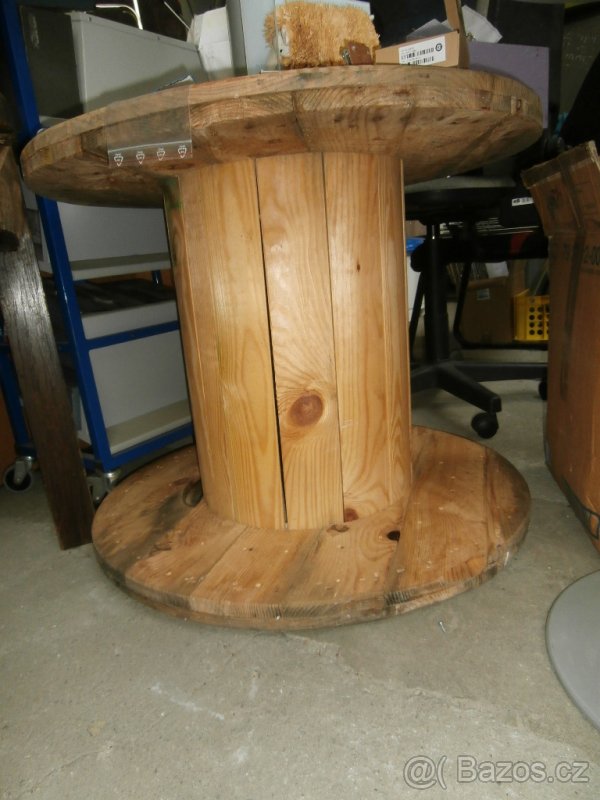 Stoly dřevěné - kabelová kola, klubka Design od 200 kč - 10