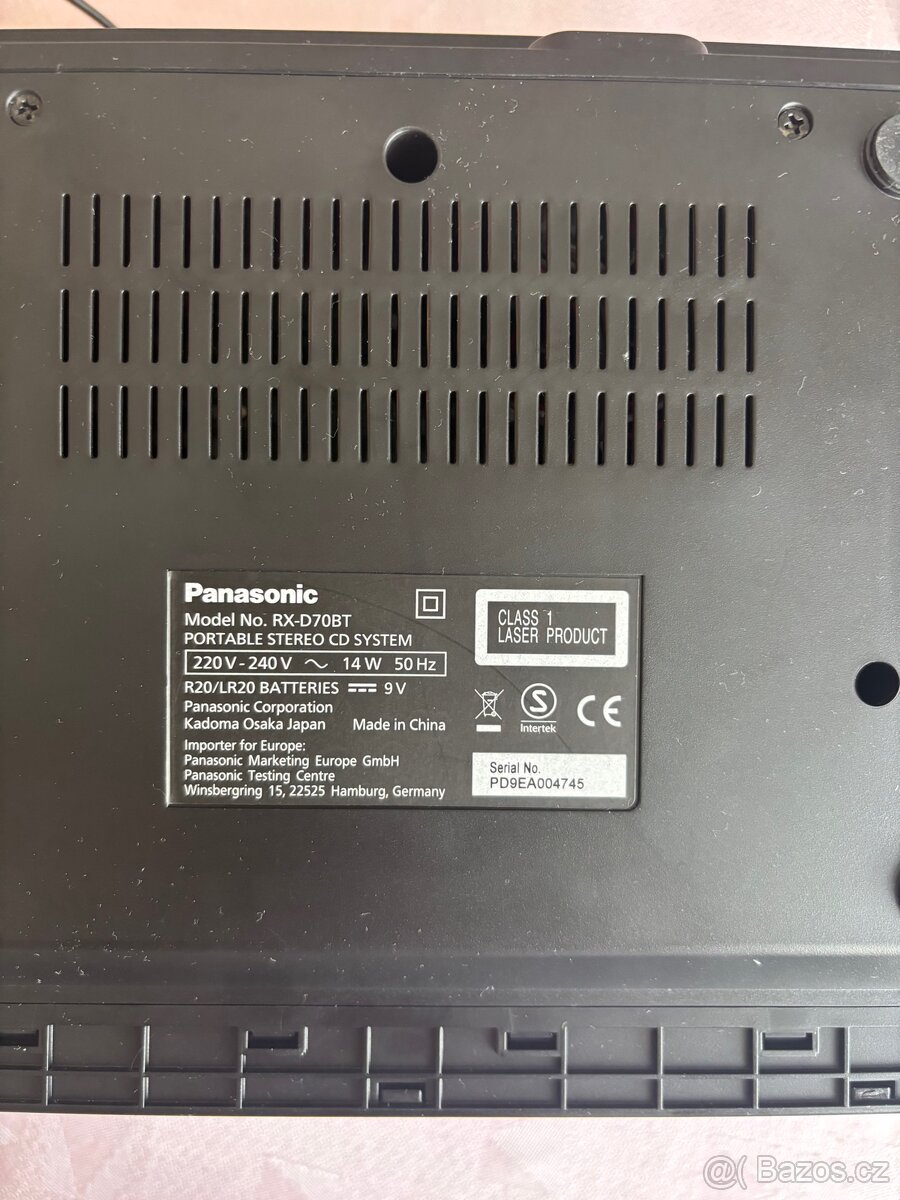 Přenosný stereo CD sys. Panasonic RX-D70BT - 10