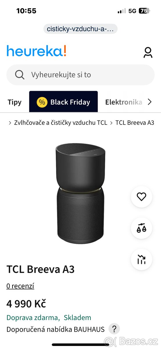 Čistička vzduchu TCL BreevaA3 - 10