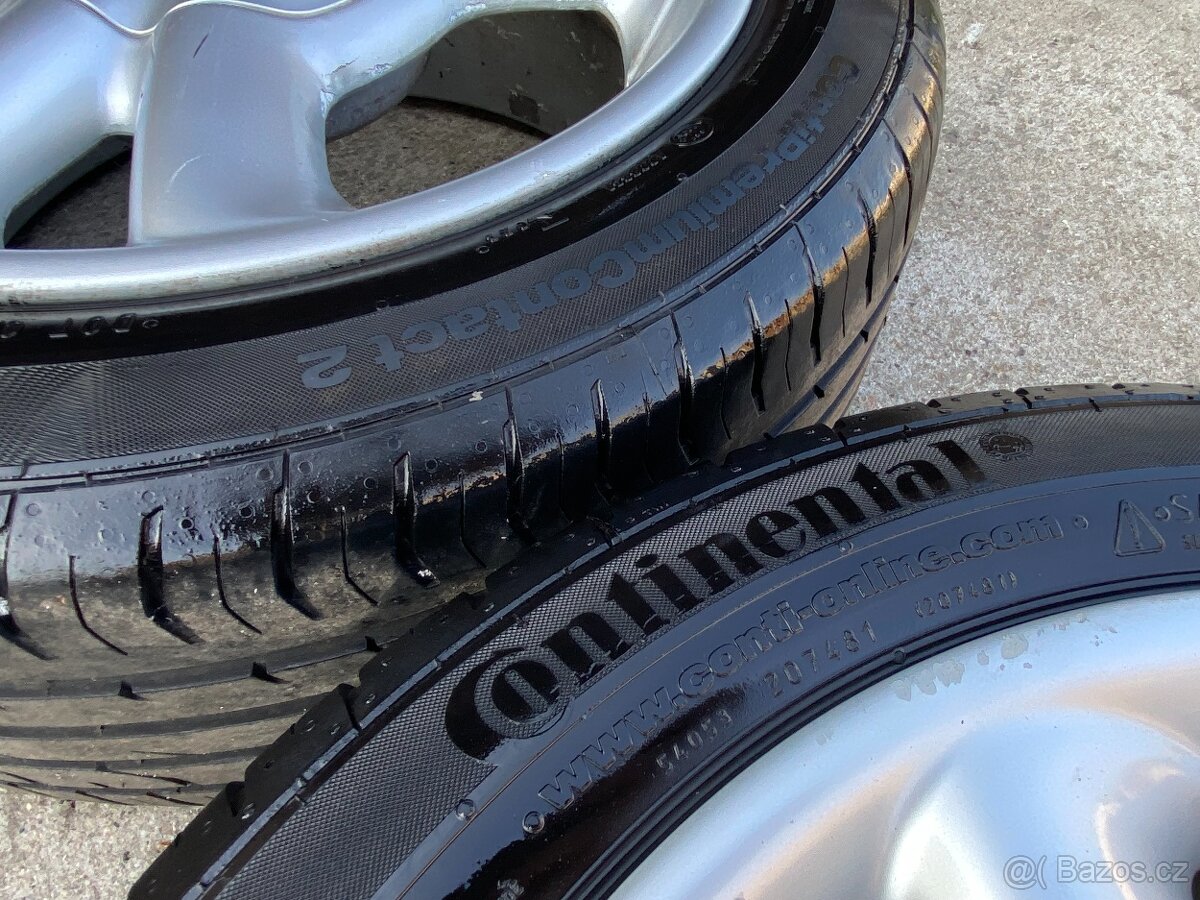 Letní hliníková kola 4x100 195/50 r15 Continental - 10