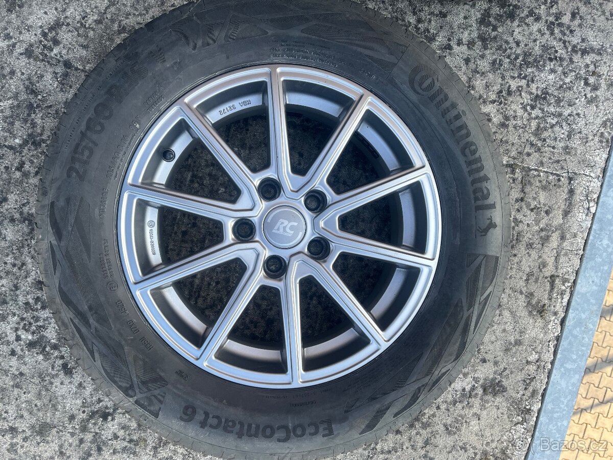 Alu sada R16 - disky 5x112 + pneu - 10
