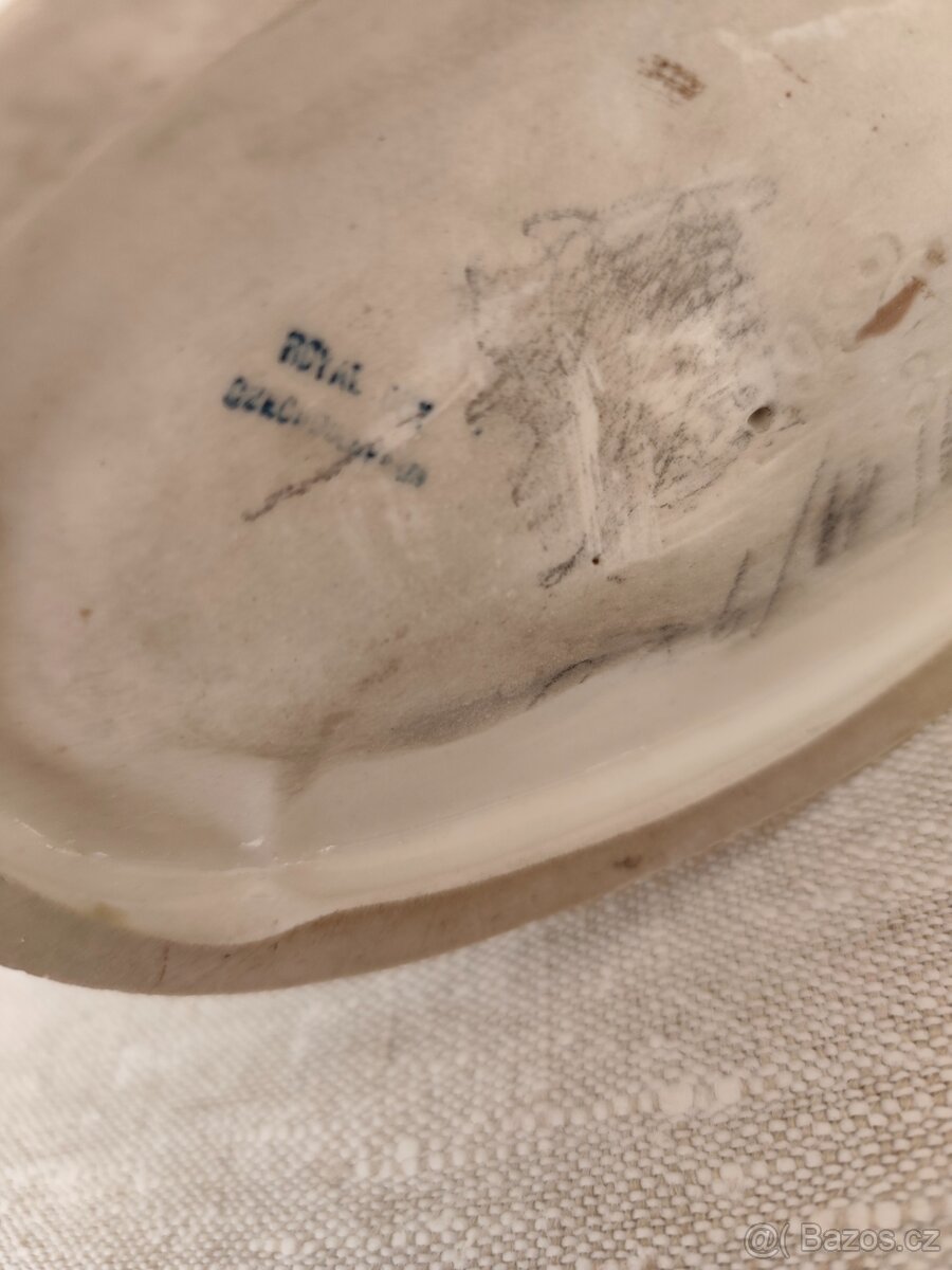 Royal dux klaun Bradáček porcelánová soška rarita - 10