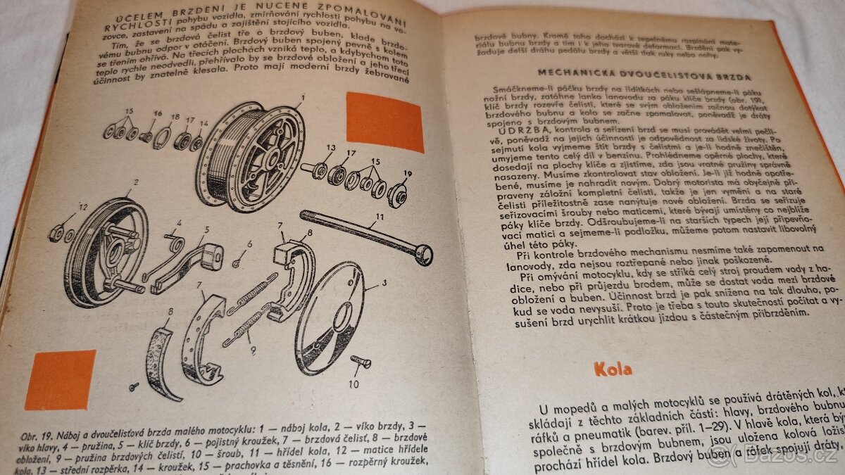 Učebnice řidiče mopedu a malého motocyklu – veteránská kniha - 10