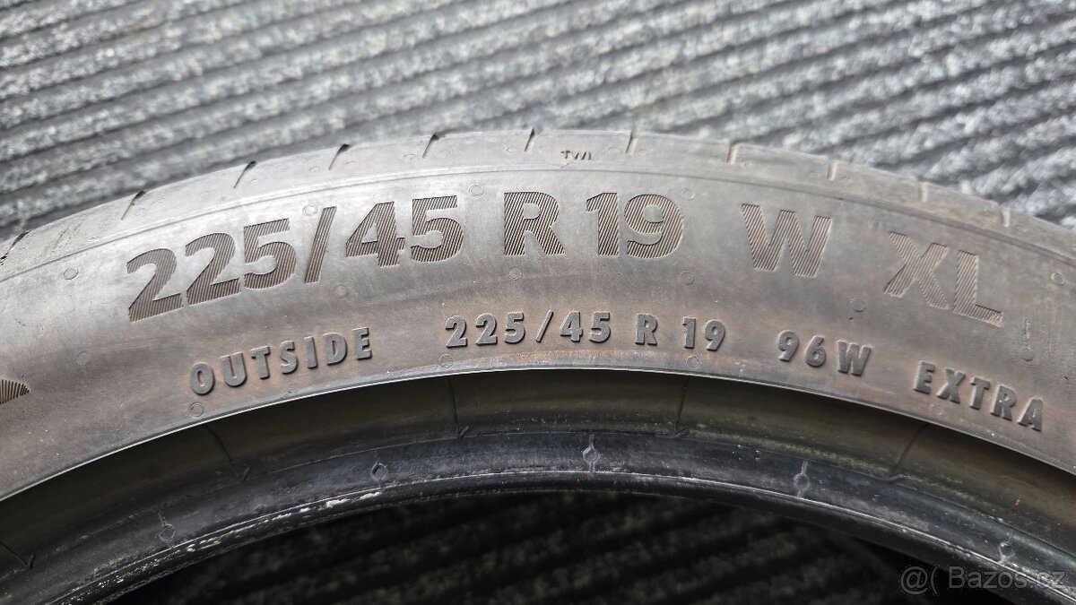 Letní pneumatiky 225/45 R19 96W Contiental - 10