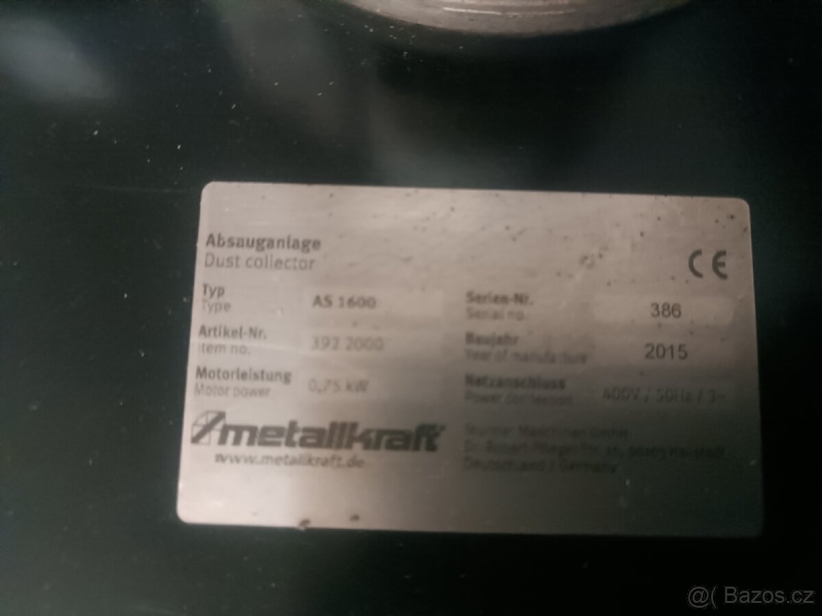 Odsávání metallkraft AS 1600 - 10