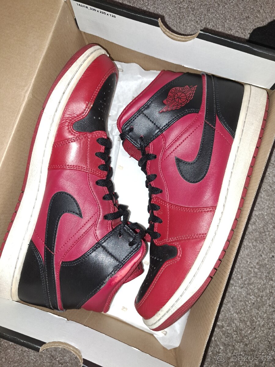 Air Jordan 1 Mid "Reverse Bred (vel. 45) - 10